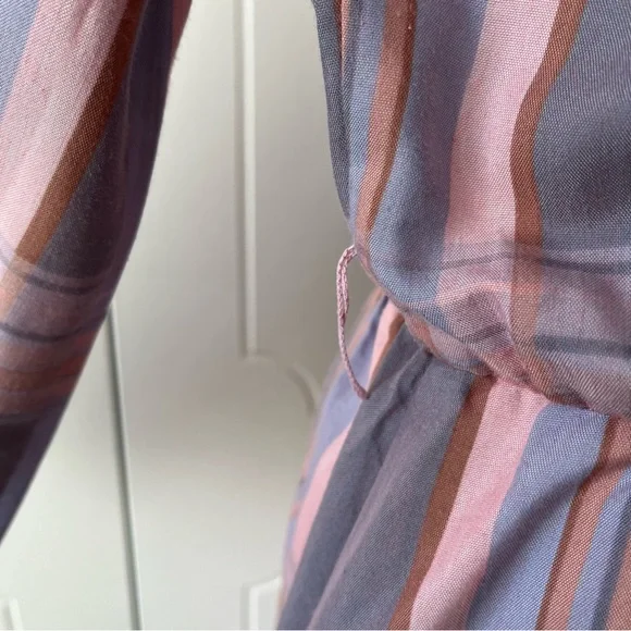 Pink Plaid 80s Midi Dress - Picture 8 of 10